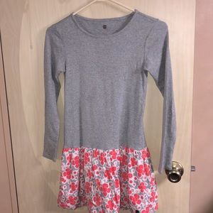 Girl’s Dress Sz 10 Tea Collection Gray Pink